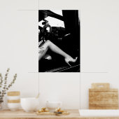 Talons Hauts dans une Impression de Luxe en Noir e (Cuisine)