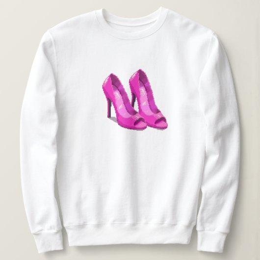 Talons Hauts Roses Style Pixel Art 64 Bits (Design devant)