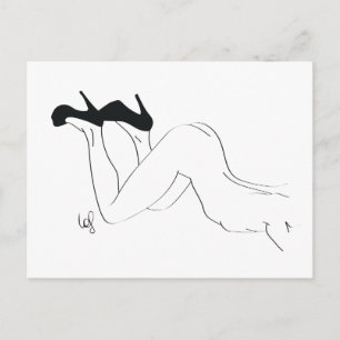 Talons pointes briefkaart