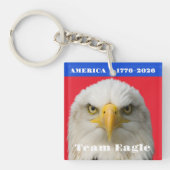 Talons Up! 1776–2026 Eagle • Double-Sided Pride Sleutelhanger (Voorkant)