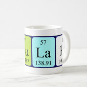 Talulah nom de table périodique tasse (Devant droit)