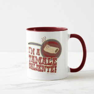 Tamale Caliente Voedsel Cartoon Humor Motto Mok