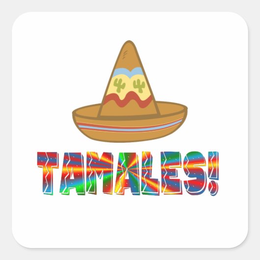 Tamale Love Vierkante Sticker (Voorkant)