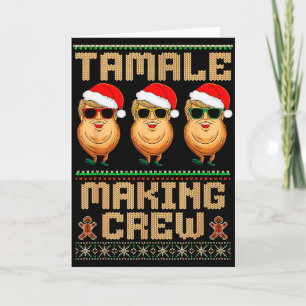 Tamale Maken Bemanning Tamale Seizoen Grappig Mexi Kaart