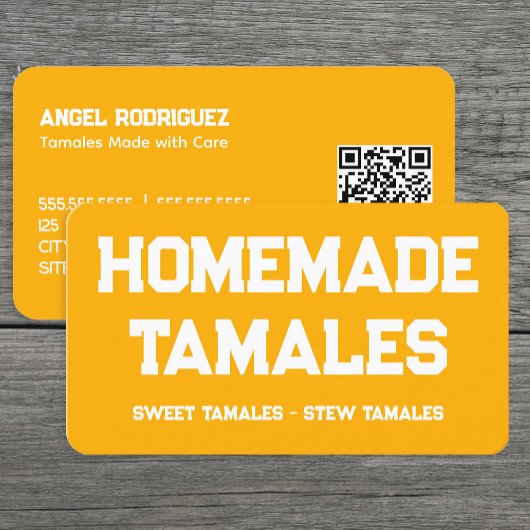 Tamales Custom QR Visitekaartje