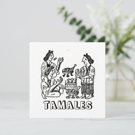 Tamales (Florentine Codex, 16e eeuw) (Staand voorkant)
