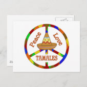 Tamales van de Liefde van de vrede Briefkaart (Voorkant / Achterkant)