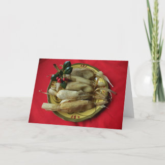 Tamales van Kerstmis Feestdagen Kaart