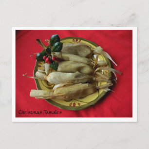 Tamales van Kerstmis Feestdagenkaart