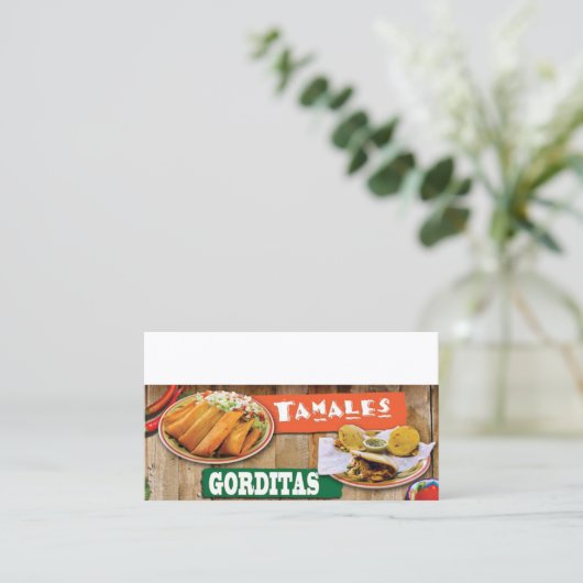 Tamales Y Gorditas Visitekaartje (Staand voorkant)