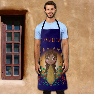 Tamalita Tamal Zia Flowers Tamales Schort