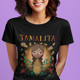Tamalita Tamal Zia Flowers Tamales T-shirt