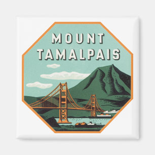 Tamalpais-bagagelabel monteren magneet