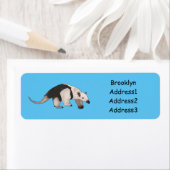 Tamandua-cartoon Etiket (Insitu)