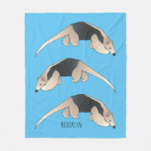 Tamandua-cartoon Fleece Deken (Voorkant)