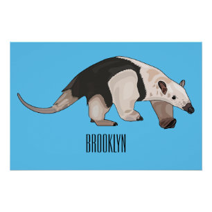 Tamandua-cartoon Perfect Poster