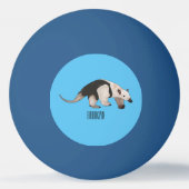 Tamandua-cartoon Pingpongballen (Achterkant)
