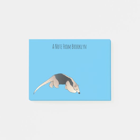 Tamandua-cartoon Post-it® Notes (Voorkant)