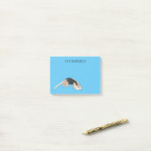 Tamandua-cartoon Post-it® Notes (Op bureau)