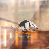 Tamandua-cartoon Raamsticker (Vel 2)