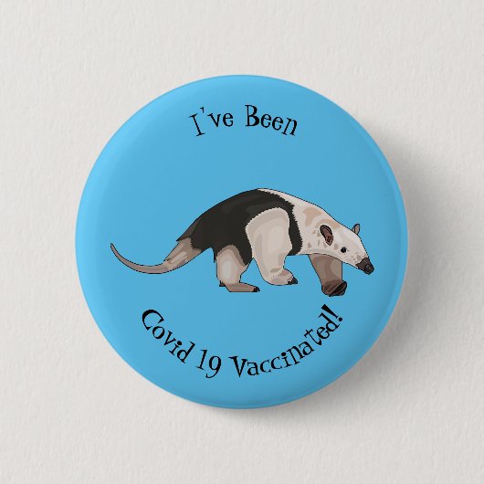 Tamandua-cartoon Ronde Button 5,7 Cm (Voorkant)