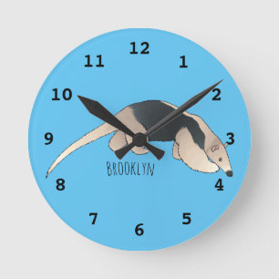 Tamandua-cartoon  ronde klok