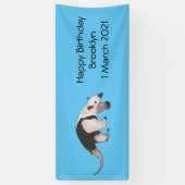 Tamandua-cartoon Spandoek (Verticaal)