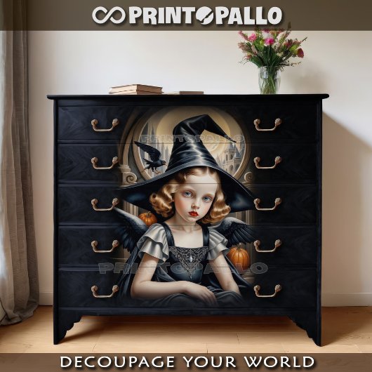 Tamara De Lempicka - Het heksenmeisje Tissuepapier