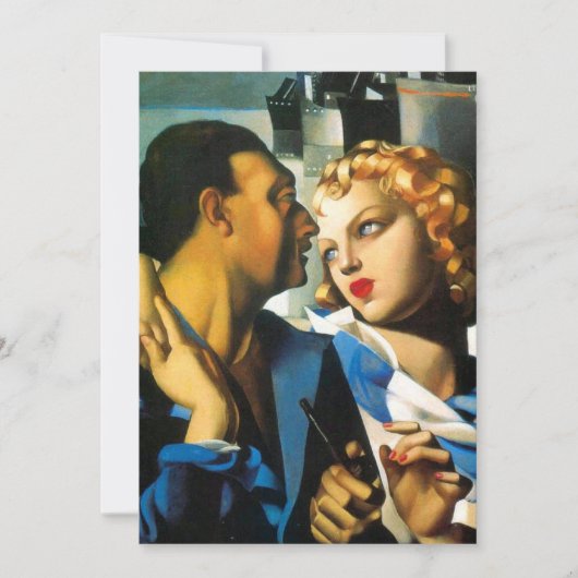 Tamara de Lempicka - Invitations "Idylle" (Devant)