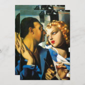 Tamara de Lempicka - Invitations "Idylle" (Devant / Derrière)