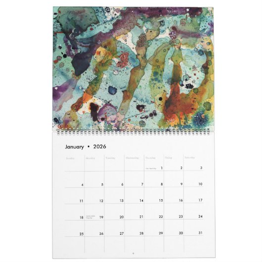 Tamara Garvey Art - Calendrier 2022 (Jan 2026)