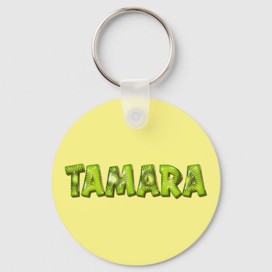 Tamara Name Kiwi Design Porte-clés (Recto)