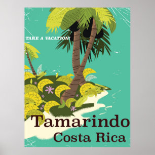 Tamarindo Costa Rica affiche de voyage