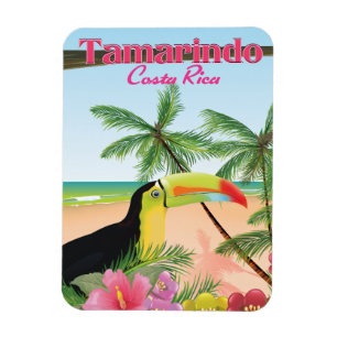 Tamarindo Costa Rica strand vakantieposter Magneet