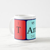 Tamás tasse de nom de table périodique (Devant gauche)