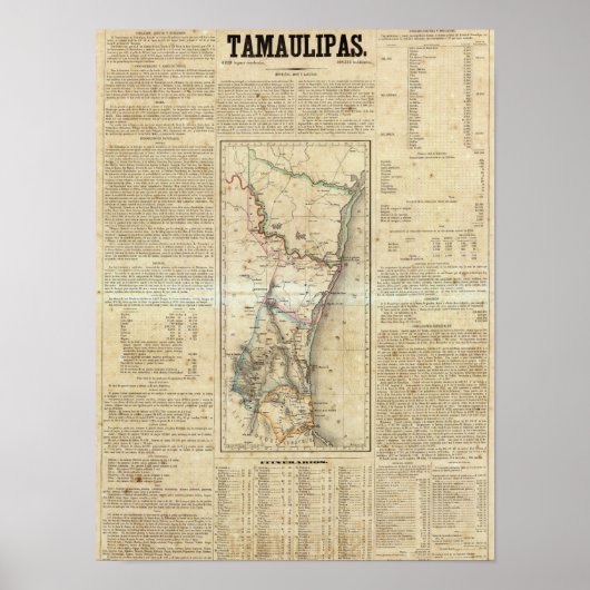 Tamaulipas, Mexico Poster (Voorkant)