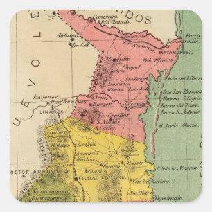 Tamaulipas, Mexico Vierkante Sticker