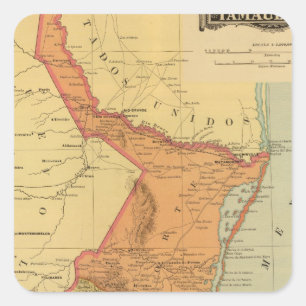 Tamaulipas Vierkante Sticker