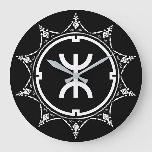 Tamazgha - Amazigh Symbol Grote Klok (Voorkant)