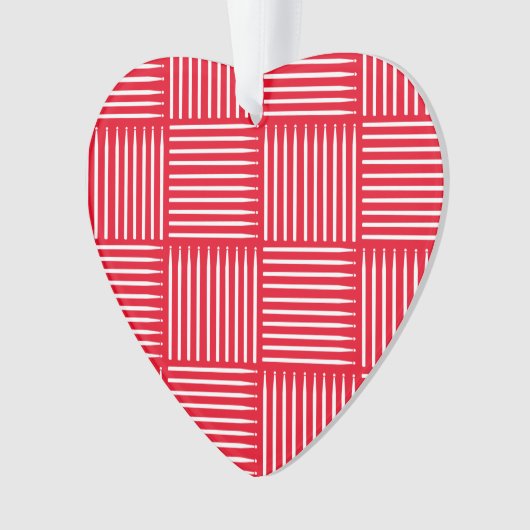 Tambour crosshatch rouge (devant)