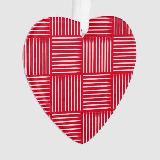 Tambour crosshatch rouge (devant)