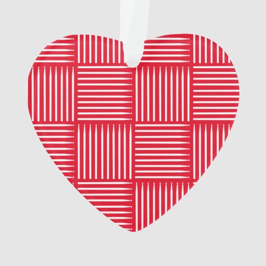 Tambour crosshatch rouge (dos)