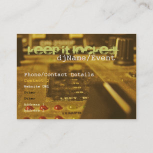 Tambour et carte de visite bas de mélange