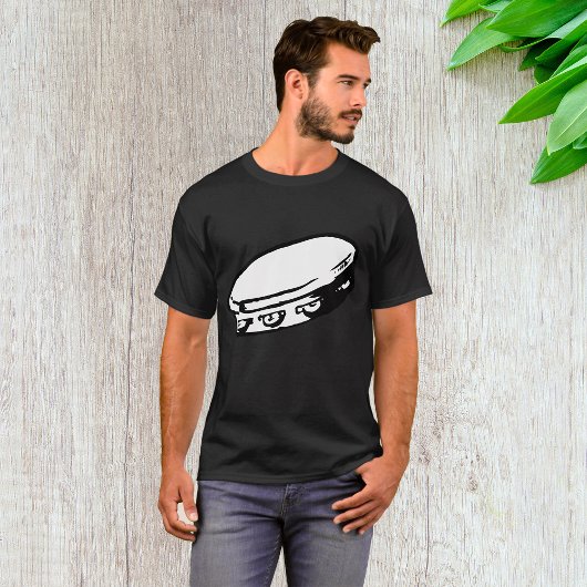 Tambourine Illustration Mannen T-Shirt
