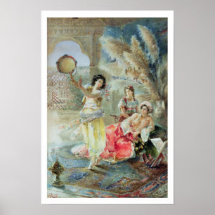 Tambourine (m/v op papier) poster