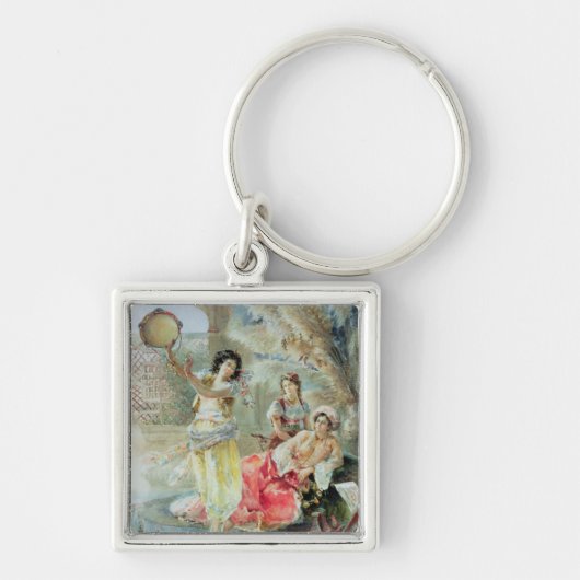 Tambourine (m/v op papier) sleutelhanger (Voorkant)