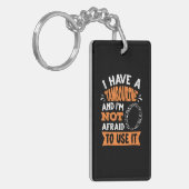 Tambourine Tambourinist Muzikant Ik heb een Sleutelhanger (Voorkant Links)