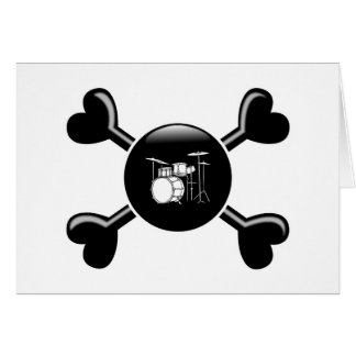 Tambours d'os croisés