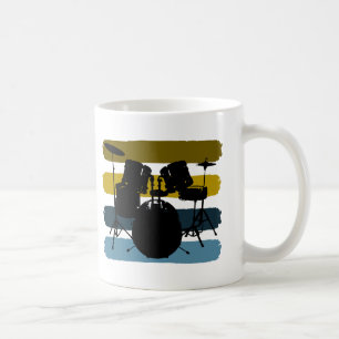 Tambours et tasse de rayures