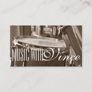 Tambours instructeur Music Studio Carte de visite